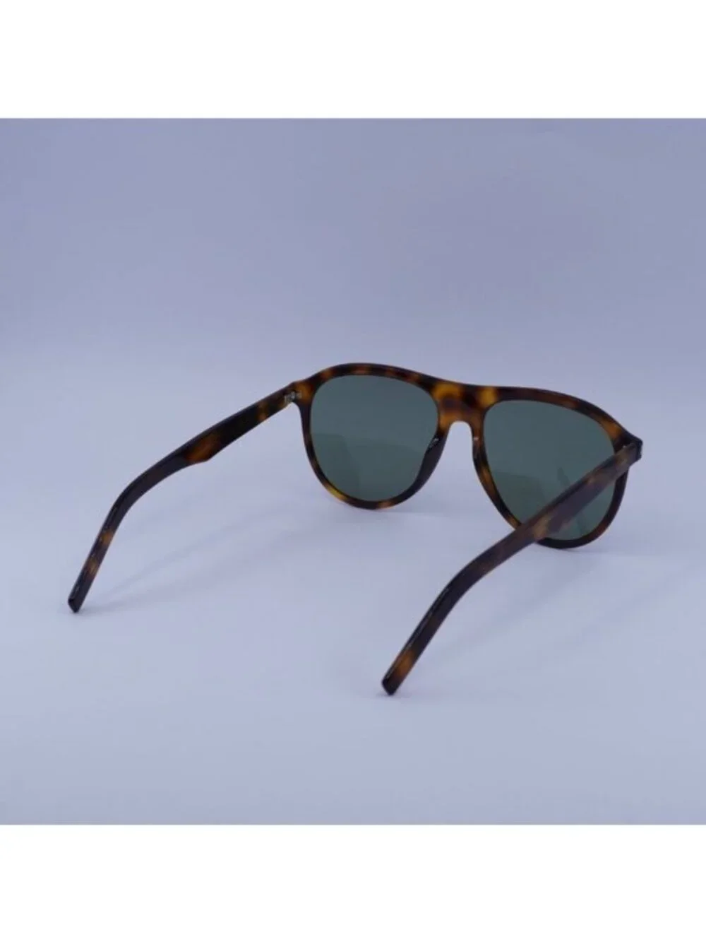 Saint Laurent SL432 SLIM 002 Sunglasses Havana Aviator Frame, Green Lenses